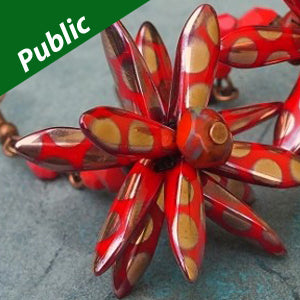 Mönster - 3D Dagger Star Beadsmith