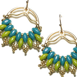 Mönster - Cymbal Swag Örhängen Beadsmith