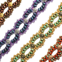 Mönster - Crowns Over Koumelas Armband Beadsmith