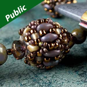 Faenza Beaded Bead - Smyckesdelar Matubo