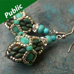 Mönster - Stained Glass Örhängen Matubo