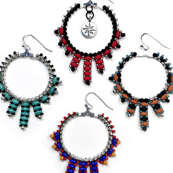 Astra Örhängen - Mönster Beadsmith