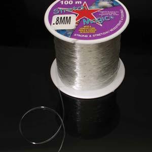 Stretch Magic - Elastisktråd Klar 0,8 mm (100m) Stretch Magic