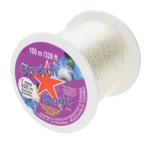 Stretch Magic - Elastisktråd, Klar 0,7 mm, 1 rulle (100m) Stretch Magic