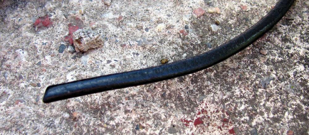 Läderband 5 mm - Svart, 1m Hilmas Pyssel