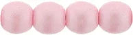 Tjeckiska Druks - Powdery Pastel Pink 4 mm, 50-pack Hilmas Pyssel