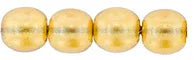 Tjeckiska Druks - Transparent Pearl Sepia 4 mm, 50-pack Hilmas Pyssel