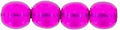 Tjeckiska Druks - Transparent Pearl Magenta 4 mm, 50-pack Hilmas Pyssel