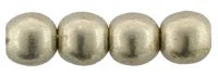 Tjeckiska Druk (Runda) - Sueded Gold Cloud Dream 2mm, 50-pack Hilmas Pyssel