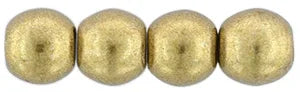 Tjeckiska Druk (Runda) - Saturated Metallic Ceylon Yellow 3mm, 50-pack Hilmas Pyssel