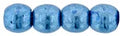 Tjeckiska Druk (Runda) - Saturated Metallic Little Boy Blue 3mm, 50-pack Hilmas Pyssel