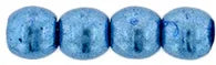 Tjeckiska Druk (Runda) - Saturated Metallic Little Boy Blue 3mm, 50-pack Hilmas Pyssel