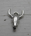 Berlock silverfärgad - Tjur döskalle 20x15 mm - 1 styck Grekisk Metall