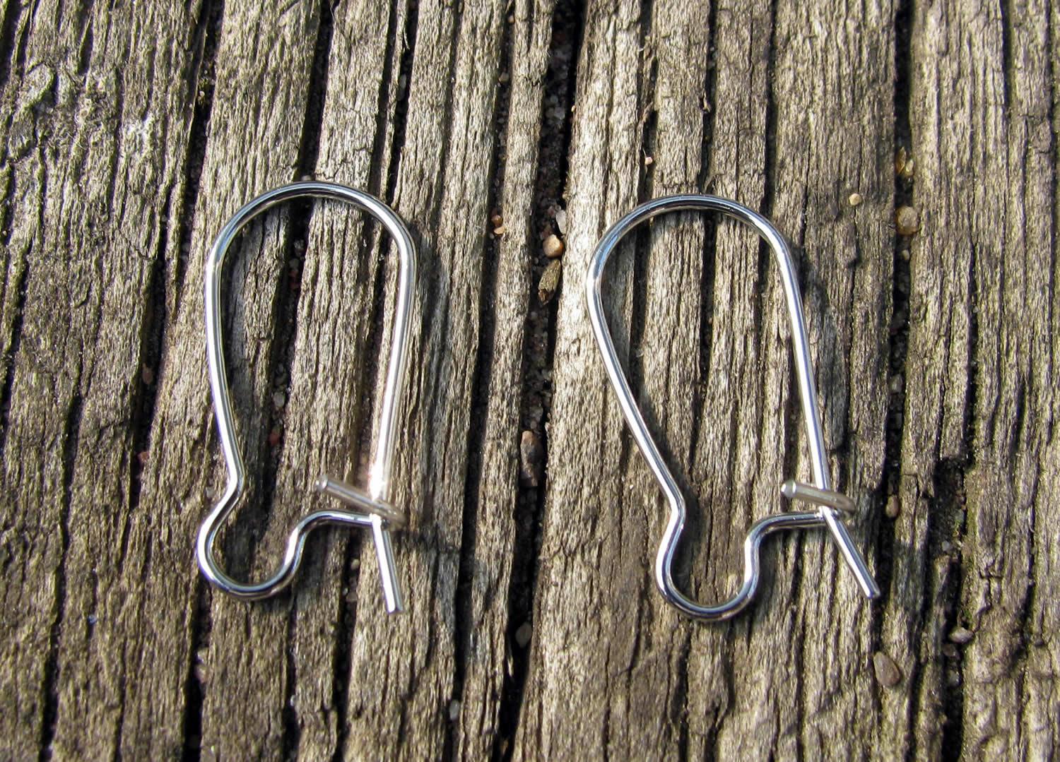 Örkrokar Silverfärgad - Enkel stängbar 18mm, 20 stycken Grekisk Metall