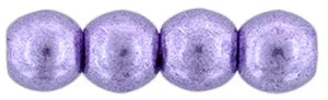 Tjeckiska Druk (Runda) - Saturated Metallic Crocus Petal 3mm, 50-pack Hilmas Pyssel
