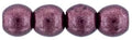 Tjeckiska Druk (Runda) - Saturated Metallic Red Pear 3mm, 50-pack Hilmas Pyssel