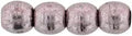 Tjeckiska Druk (Runda) - Saturated Metallic Almost Mauve 3mm, 50-pack Hilmas Pyssel