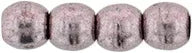 Tjeckiska Druk (Runda) - Saturated Metallic Almost Mauve 3mm, 50-pack Hilmas Pyssel