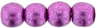 Tjeckiska Druk (Runda) - Saturated Metallic Pink Yarrow 3mm, 50-pack Hilmas Pyssel