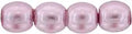 Tjeckiska Druk (Runda) - Transparent Pearl Lavender 3mm, 50-pack Hilmas Pyssel