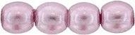 Tjeckiska Druk (Runda) - Transparent Pearl Lavender 3mm, 50-pack Hilmas Pyssel