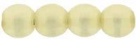 Tjeckiska Druk (Runda) - Powdery Light Gold 3mm, 50-pack Hilmas Pyssel