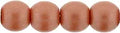 Tjeckiska Druk (Runda) - Powdery Copper 3mm, 50-pack Hilmas Pyssel