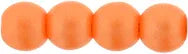 Tjeckiska Druk (Runda) - Powdery Orange 3mm, 50-pack Hilmas Pyssel