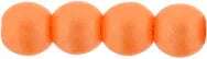 Tjeckiska Druk (Runda) - Powdery Orange 3mm, 50-pack Hilmas Pyssel
