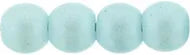 Tjeckiska Druk (Runda) - Powdery Pastel Turquoise 3mm, 50-pack Hilmas Pyssel