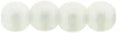 Tjeckiska Druk (Runda) - Powdery Pastel White 3mm, 50-pack Hilmas Pyssel