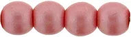 Tjeckiska Druk (Runda) - Powdery Pastel Maroon 3mm, 50-pack Hilmas Pyssel