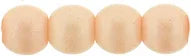 Tjeckiska Druk (Runda) - Powdery Pastel Peach 3mm, 50-pack Hilmas Pyssel