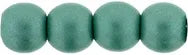 Tjeckiska Druk (Runda) - Powdery Teal 3mm, 50-pack Hilmas Pyssel