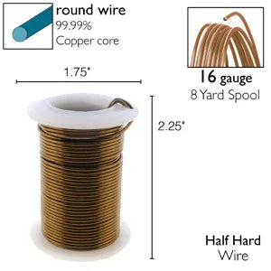 Wire Elements 16 Ga - Antik Bronsfärgad, Non tarnish, 1 rulle Beadsmith