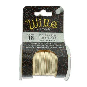 Wire Elements 18 Ga - Guldfärgad, Non tarnish, 1 rulle Beadsmith