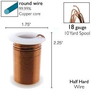 Wire Elements 18 Ga - Antik kopparfärgad tråd, Non tarnish, 1 rulle Beadsmith