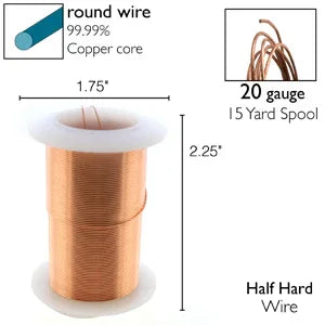 Wire Elements 20 Ga - Kopparfärgad, Non tarnish, 1 rulle Beadsmith
