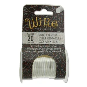 Wire Elements 20 Ga - Silverfärgad Non Tarnish 1 rulle Beadsmith
