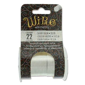 Wire Elements 22Ga - Silverfärgad Non Tarnish 1 rulle Beadsmith