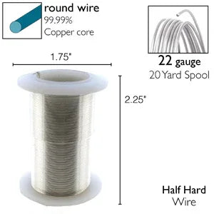 Wire Elements 22Ga - Silverfärgad Non Tarnish 1 rulle Beadsmith