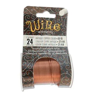 Wire Elements 24Ga - Antik Kopparfärgad Non tarnish 1 rulle Beadsmith