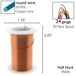 Wire Elements 24Ga - Antik Kopparfärgad Non tarnish 1 rulle Beadsmith