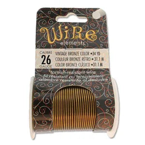 Wire Elements 26Ga - Antik bronsfärgad, Non tarnish 1 rulle Beadsmith