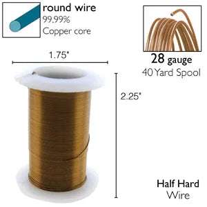 Wire Elements 28Ga - Antik bronsfärgad, Non tarnish, 1 rulle Beadsmith