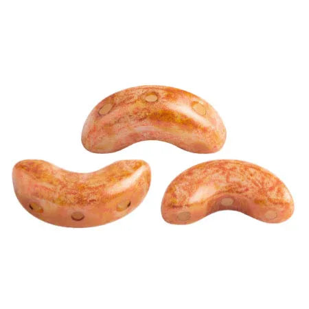 Arcos® par Puca® - Opaque Salmon Spotted, 10 gram Les perles par Puca® - Paris