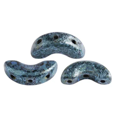 Arcos® par Puca® - Metallic Mat Blue Spotted, 10 gram Les perles par Puca® - Paris