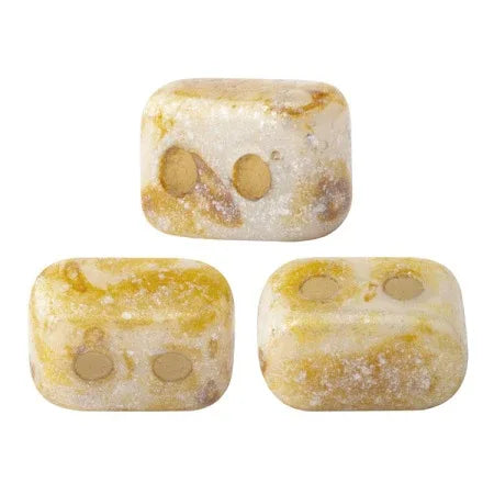 Ios® Par Puca® - Opaque Ivory Spotted, 10 gram Les perles par Puca® - Paris