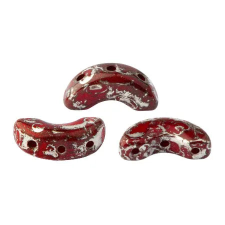 Arcos® par Puca® - Opaque Coral Red New Picasso, 10 gram Les perles par Puca® - Paris