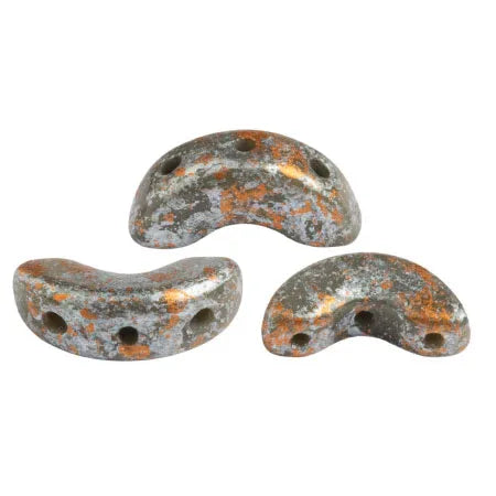 Arcos® par Puca® - Opaque Dark Grey Tweedy, 10 gram Les perles par Puca® - Paris